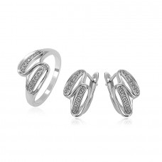 Elegants komplekts ar platīna pārklājumu, 